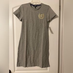 Chaps Small grey tshirt-dress NWT